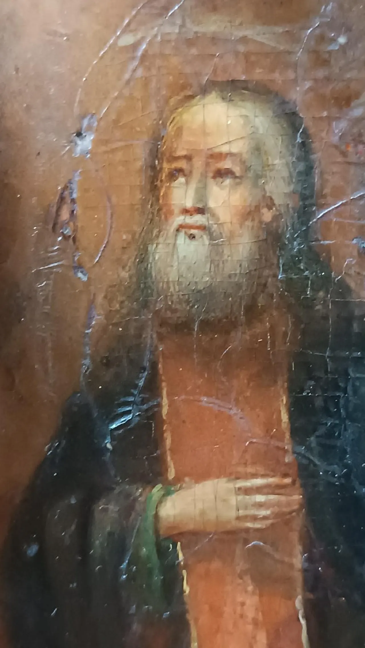 Travel icon of Saint Seraphim of Sarov, tempera on wood, 18th century 9