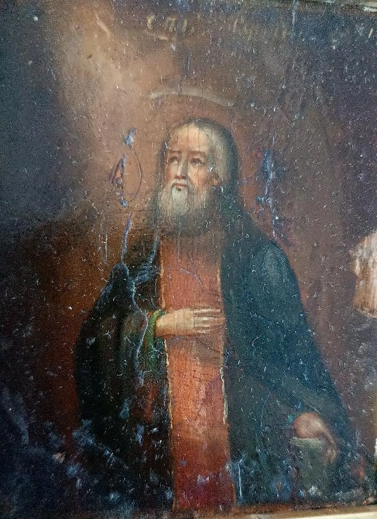 Travel icon of Saint Seraphim of Sarov, tempera on wood, 18th century 10