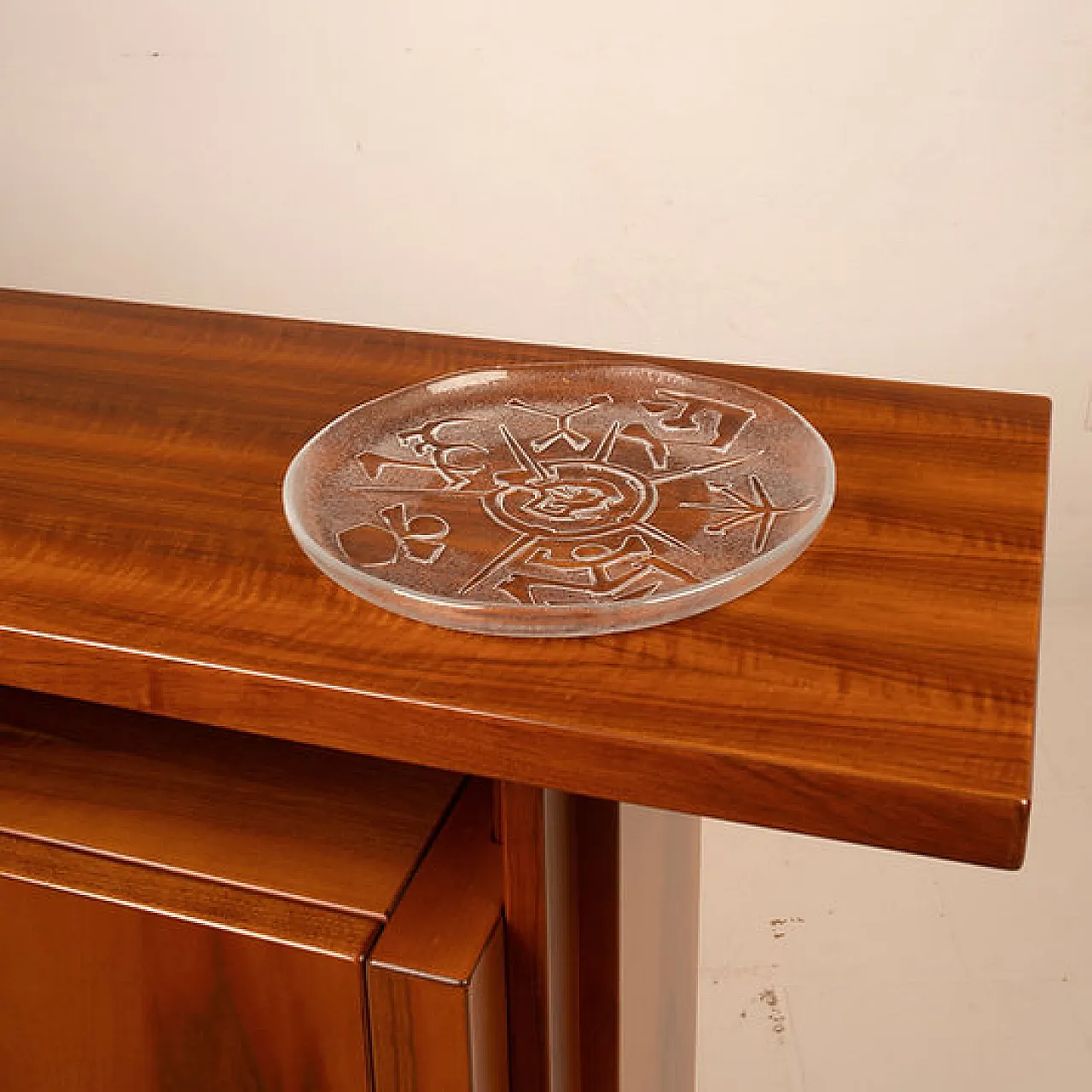 Piatto scultura in vetro di Arnaldo Pomodoro, '900 1