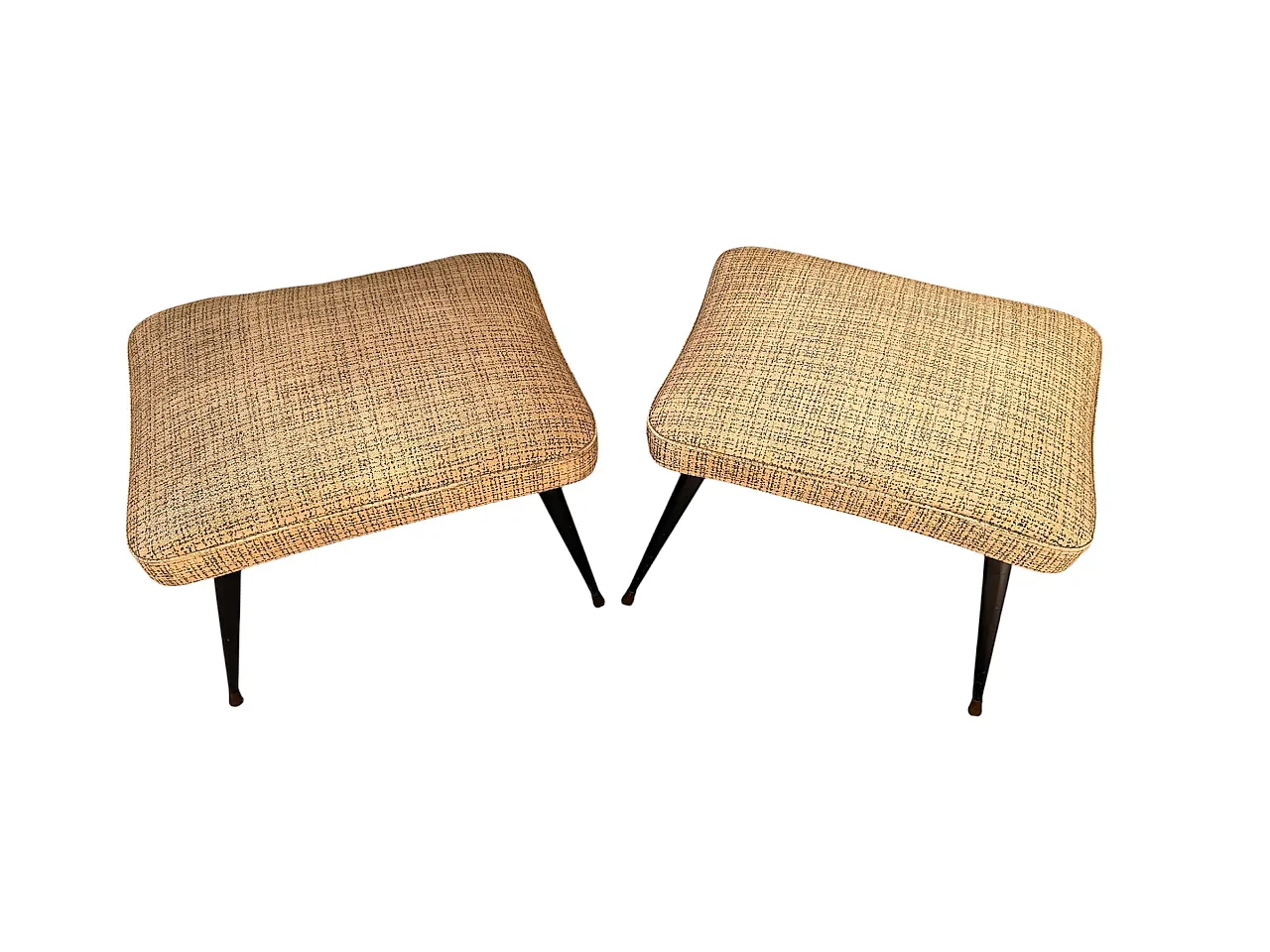 Pair of stools Mid Century Italian Design, 50s 2