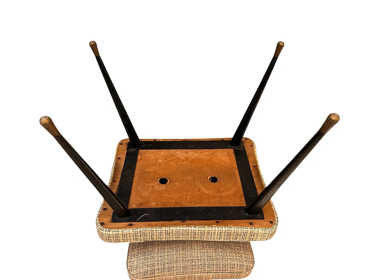 Pair of stools Mid Century Italian Design, 50s 6