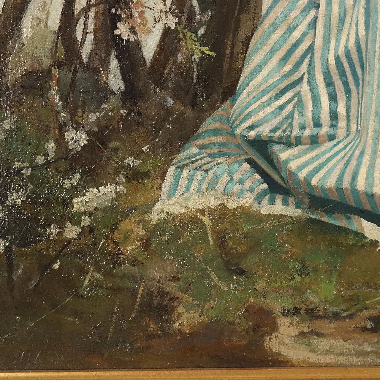 Lambert Von Babo, Scena di corteggiamento, olio su tela, '800 7