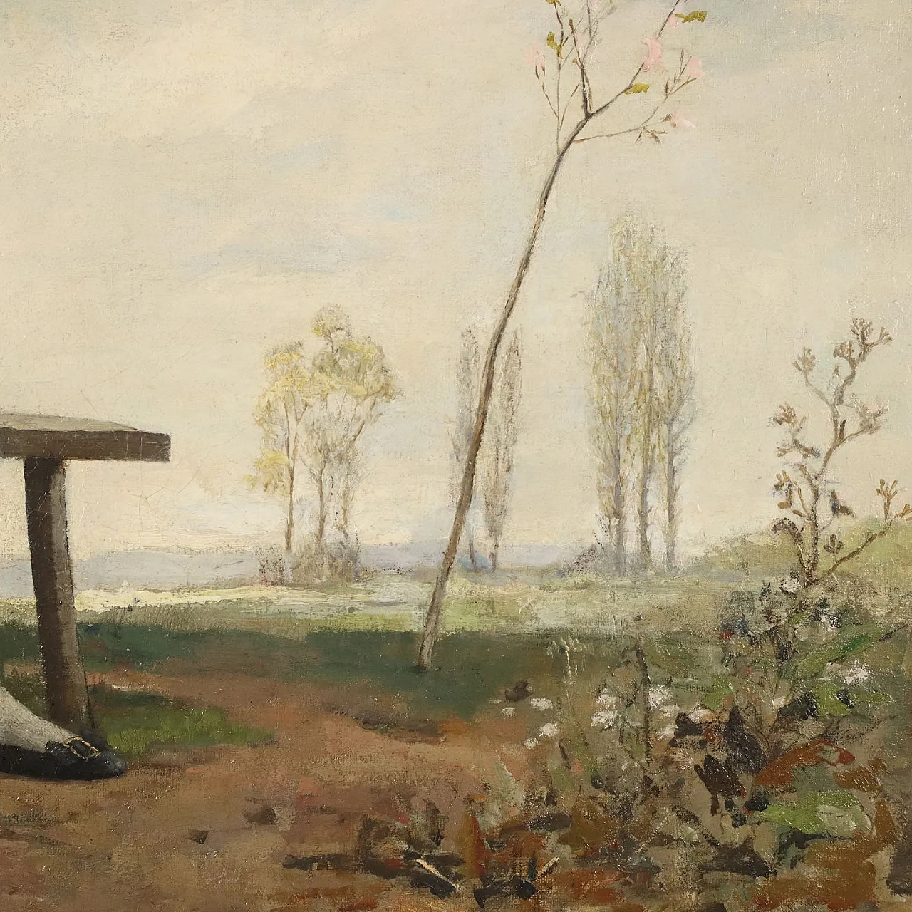 Lambert Von Babo, Scena di corteggiamento, olio su tela, '800 8