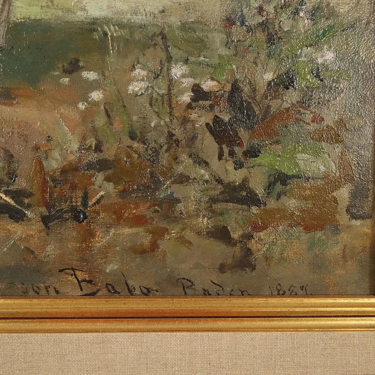 Lambert Von Babo, Scena di corteggiamento, olio su tela, '800 10