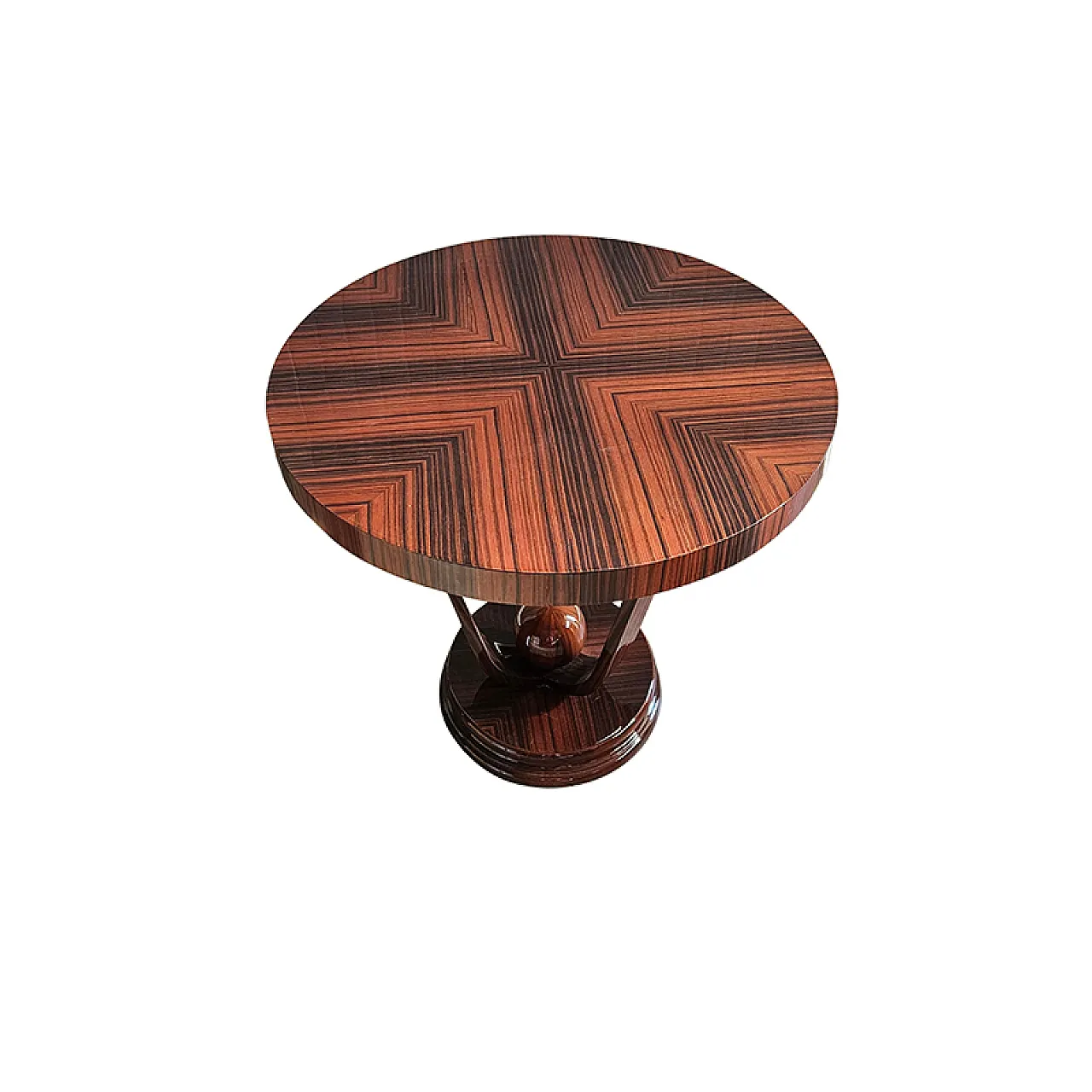 Tavolino stile Art Déco rotondo 2