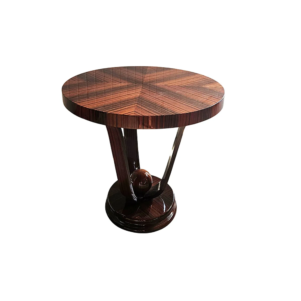 Tavolino stile Art Déco rotondo 4