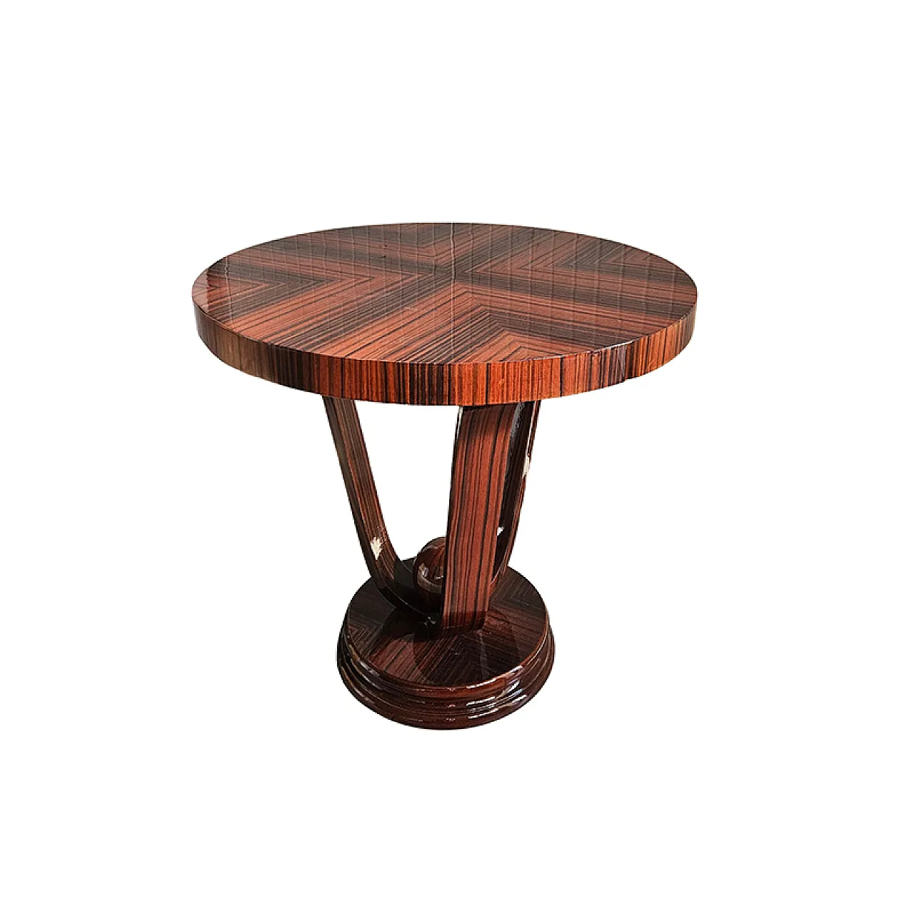 Tavolino stile Art Déco rotondo 5
