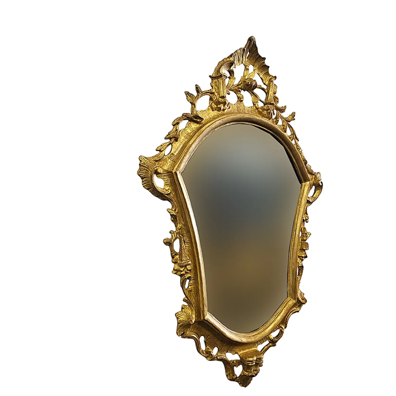 Specchiera in legno dorato 1