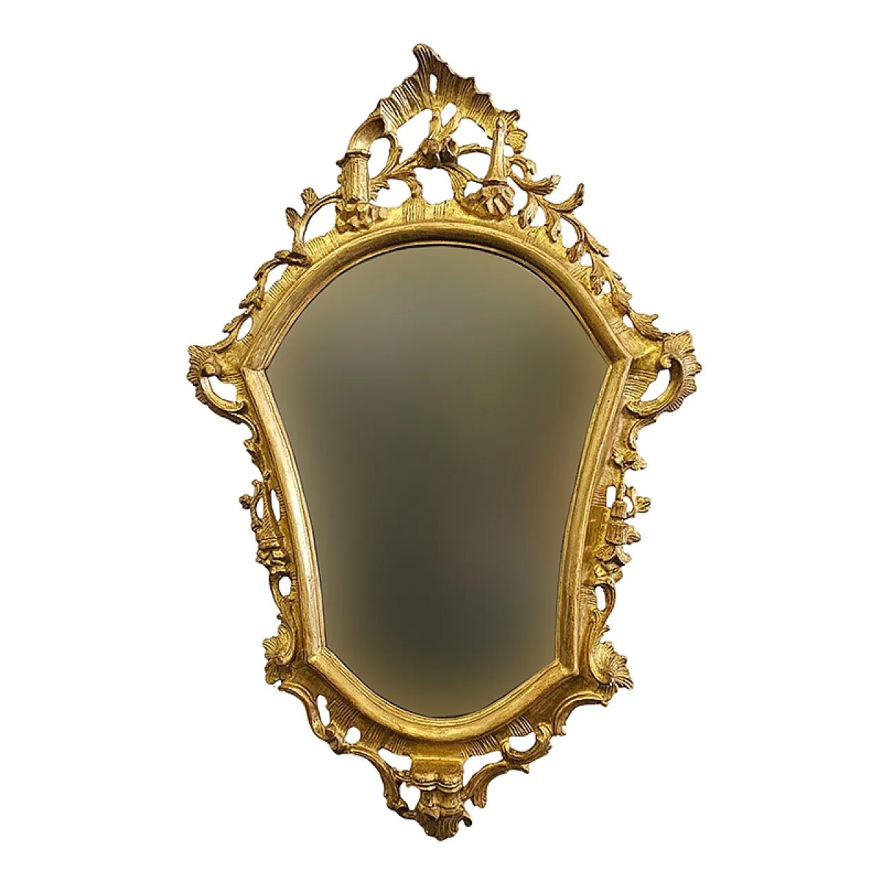 Specchiera in legno dorato 3