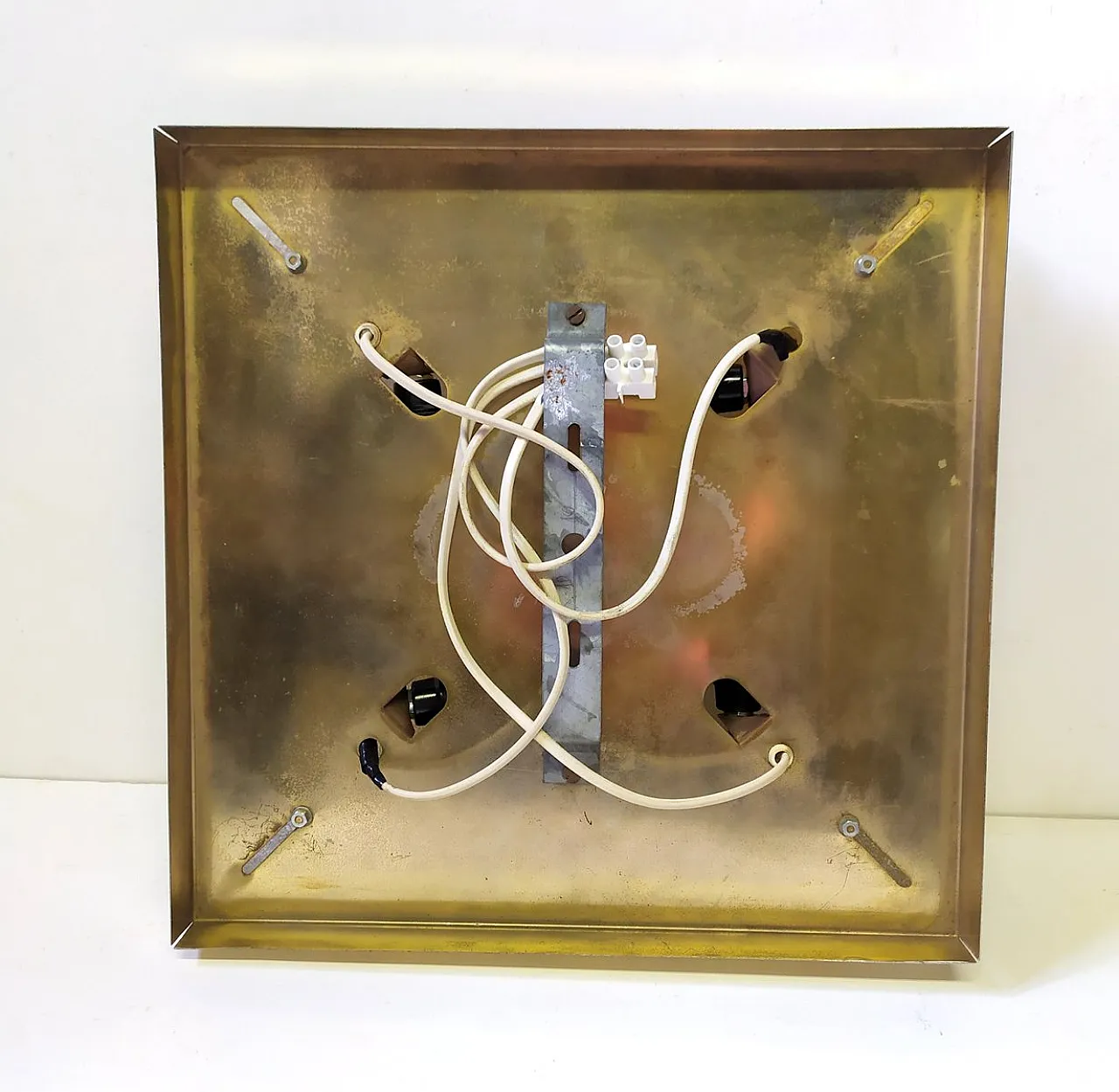 Lampada da parete grande in vetro di Murano di Mazzega, anni '70 9