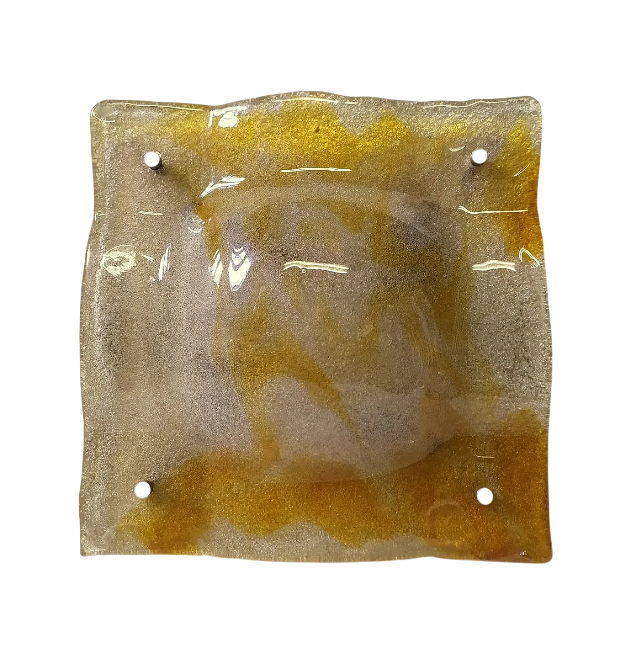 Lampada da parete grande in vetro di Murano di Mazzega, anni '70 11