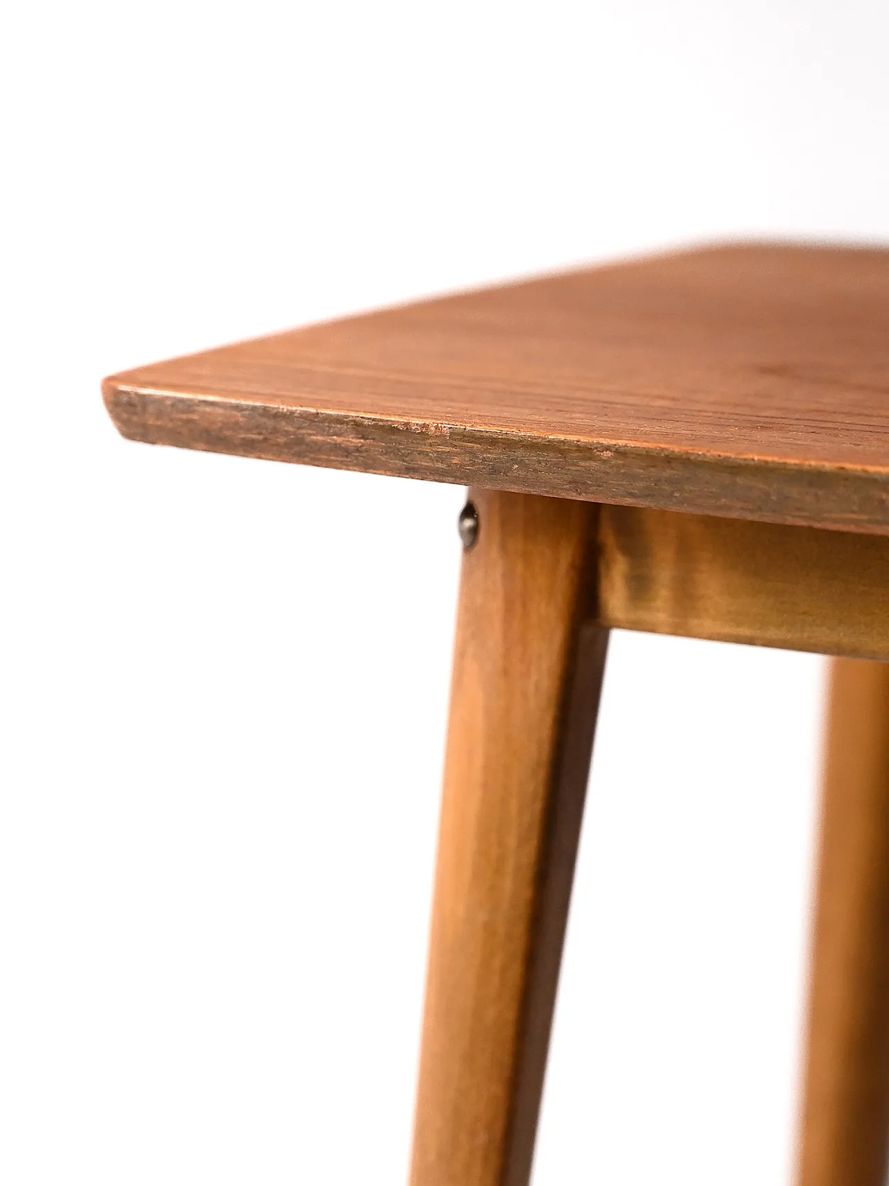 Scandinavian 60s table in Teak and beech 4