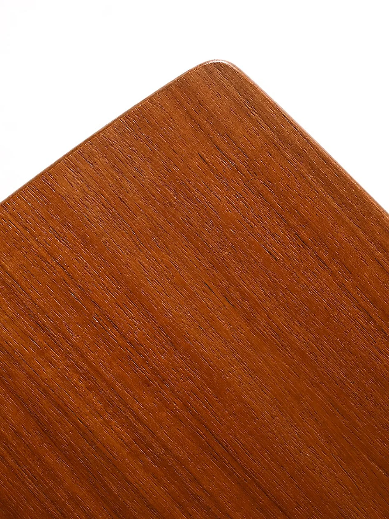 Coffee table scandinavo anni ’60 con mensola in paglia di Vienna 3