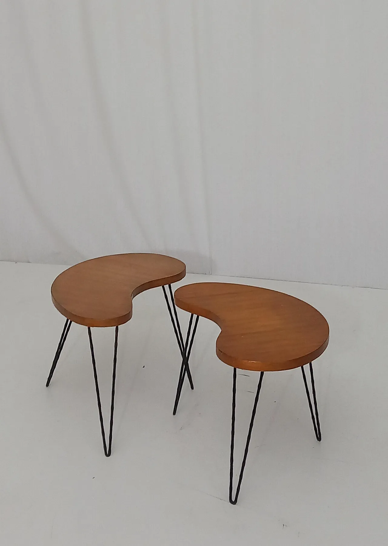Set of 2 Italian Small Tables, 1950s 2