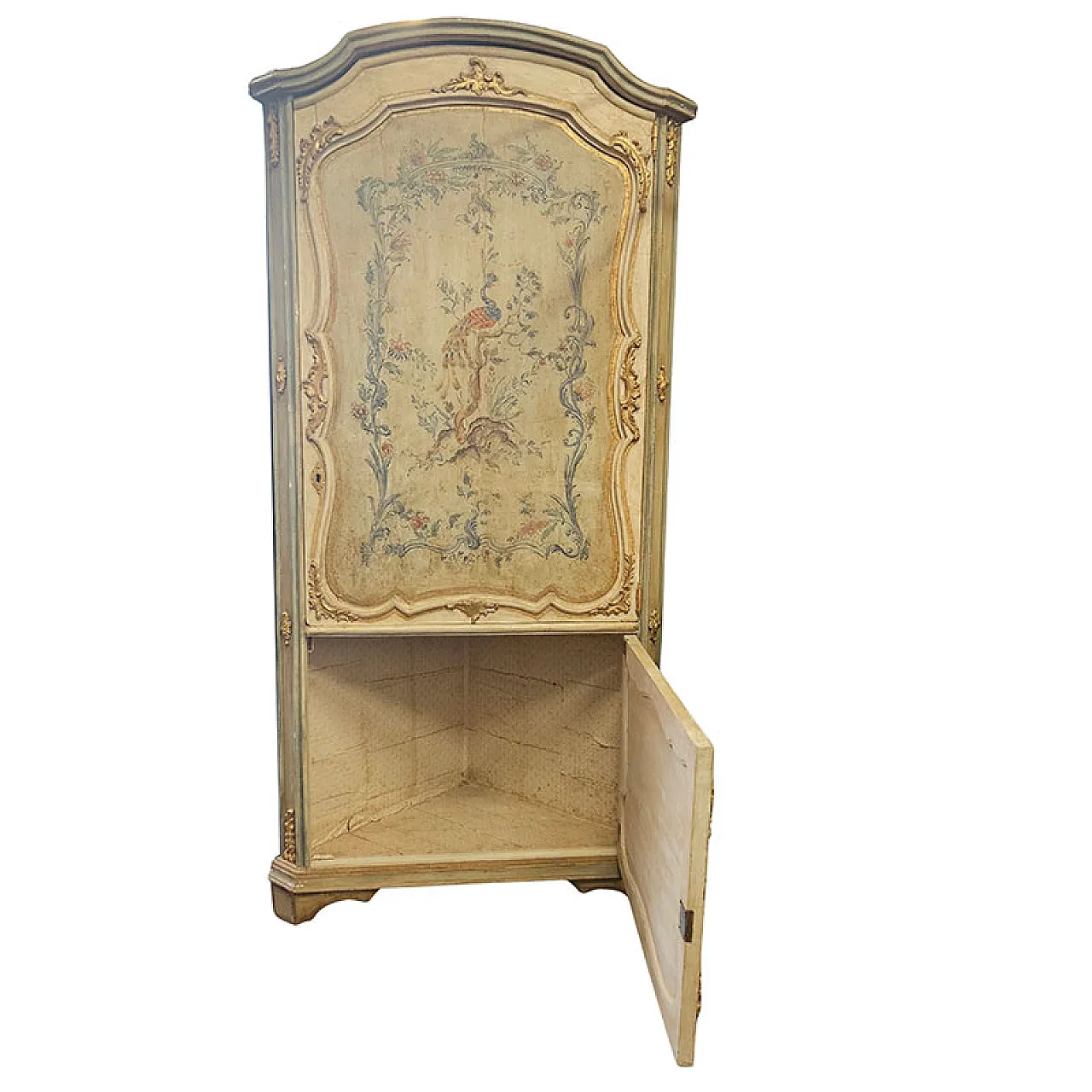 Mobile cantonale in legno laccato e dorato 4