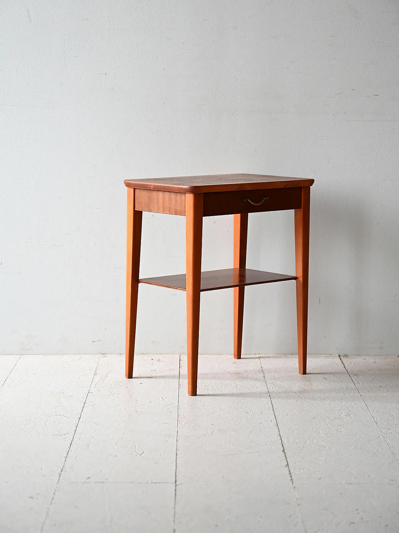 Comodino scandinavo anni ’50 teak e mogano 3