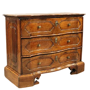 Canterano cassettone comò in noce '600 Italia