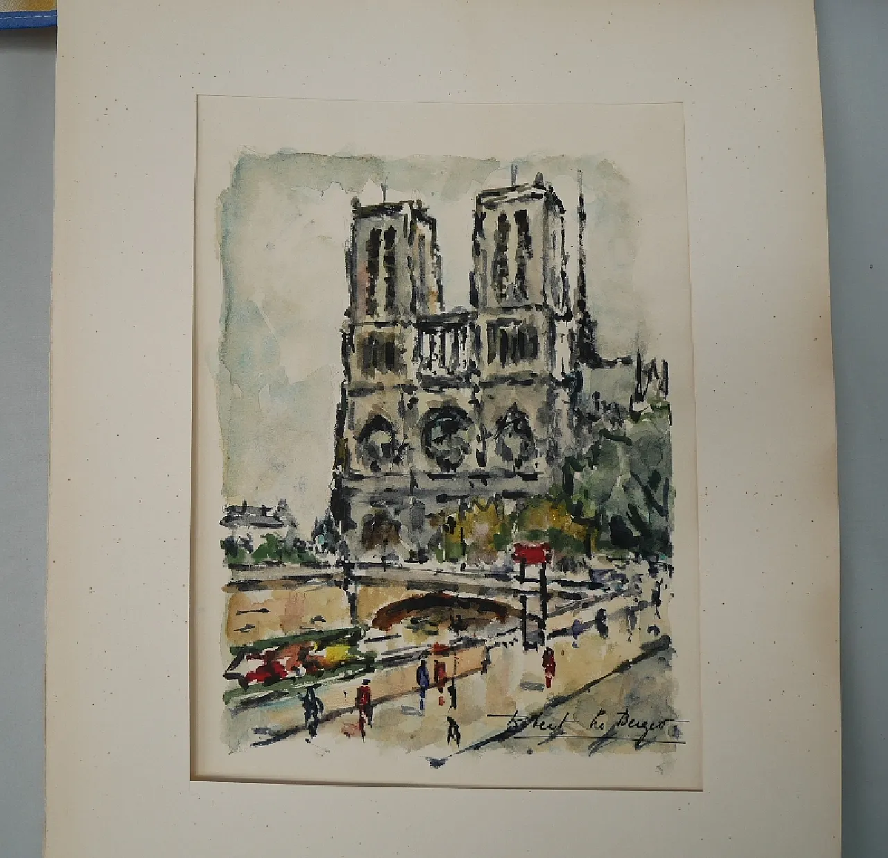 Acquerello di Robert Le Berger, anni '50 9