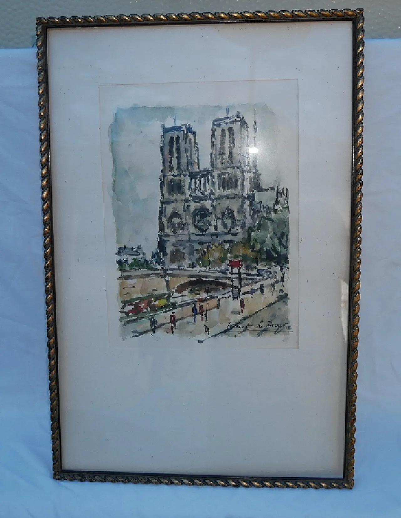 Acquerello di Robert Le Berger, anni '50 10