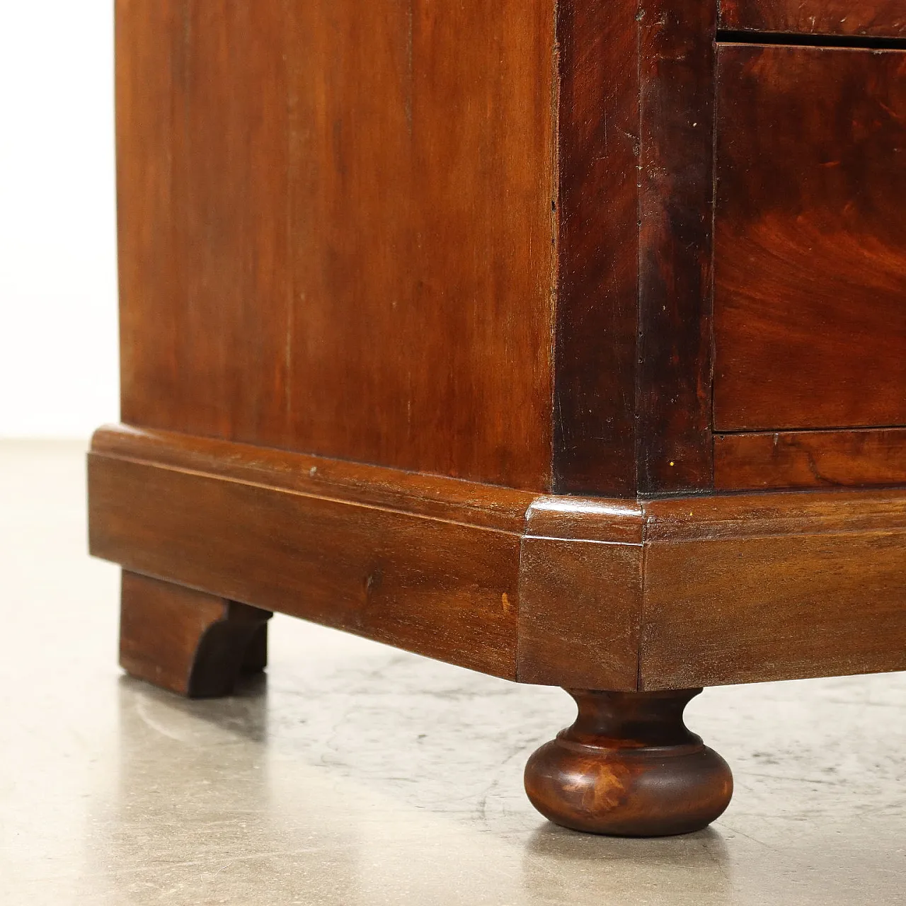 Chest of drawers Umbertino in mahogany, 19th century 5