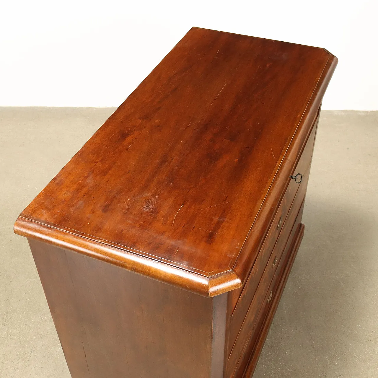 Chest of drawers Umbertino in mahogany, 19th century 6