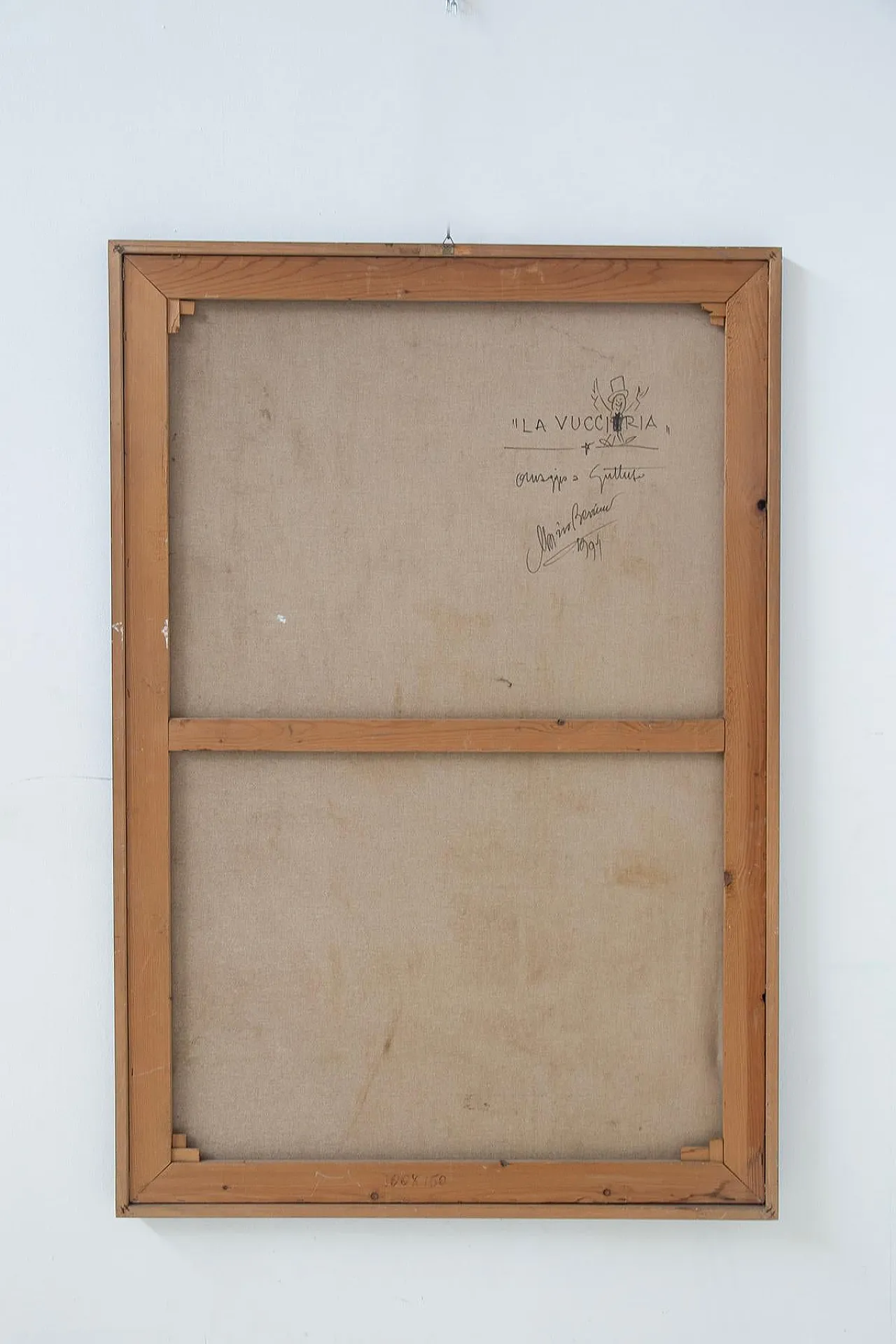 La Vucciria, oil painting on canvas by Mario Berrino, 1990s 11