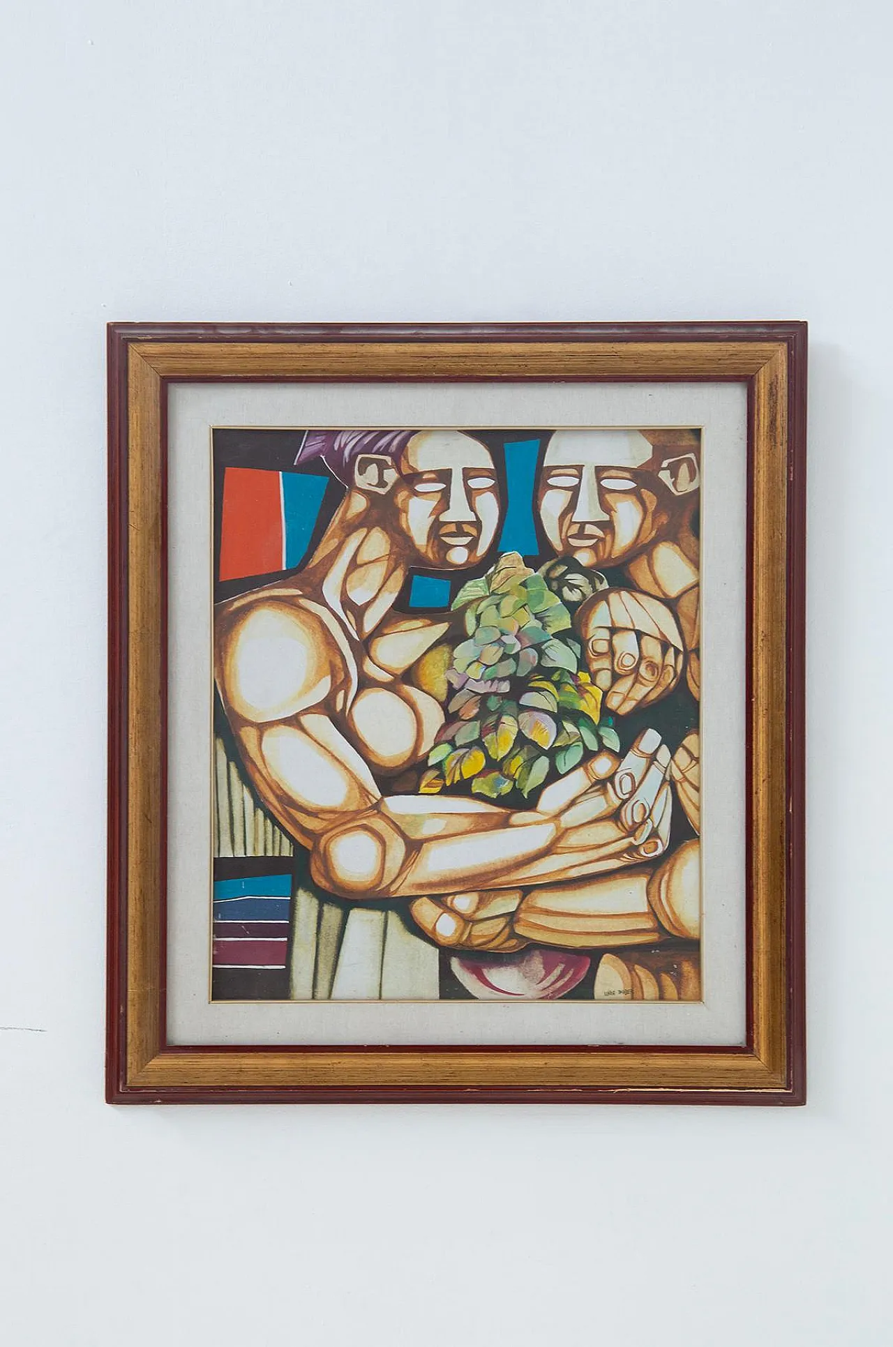 Work on canvas by Mario Barbieri, 1970s 3