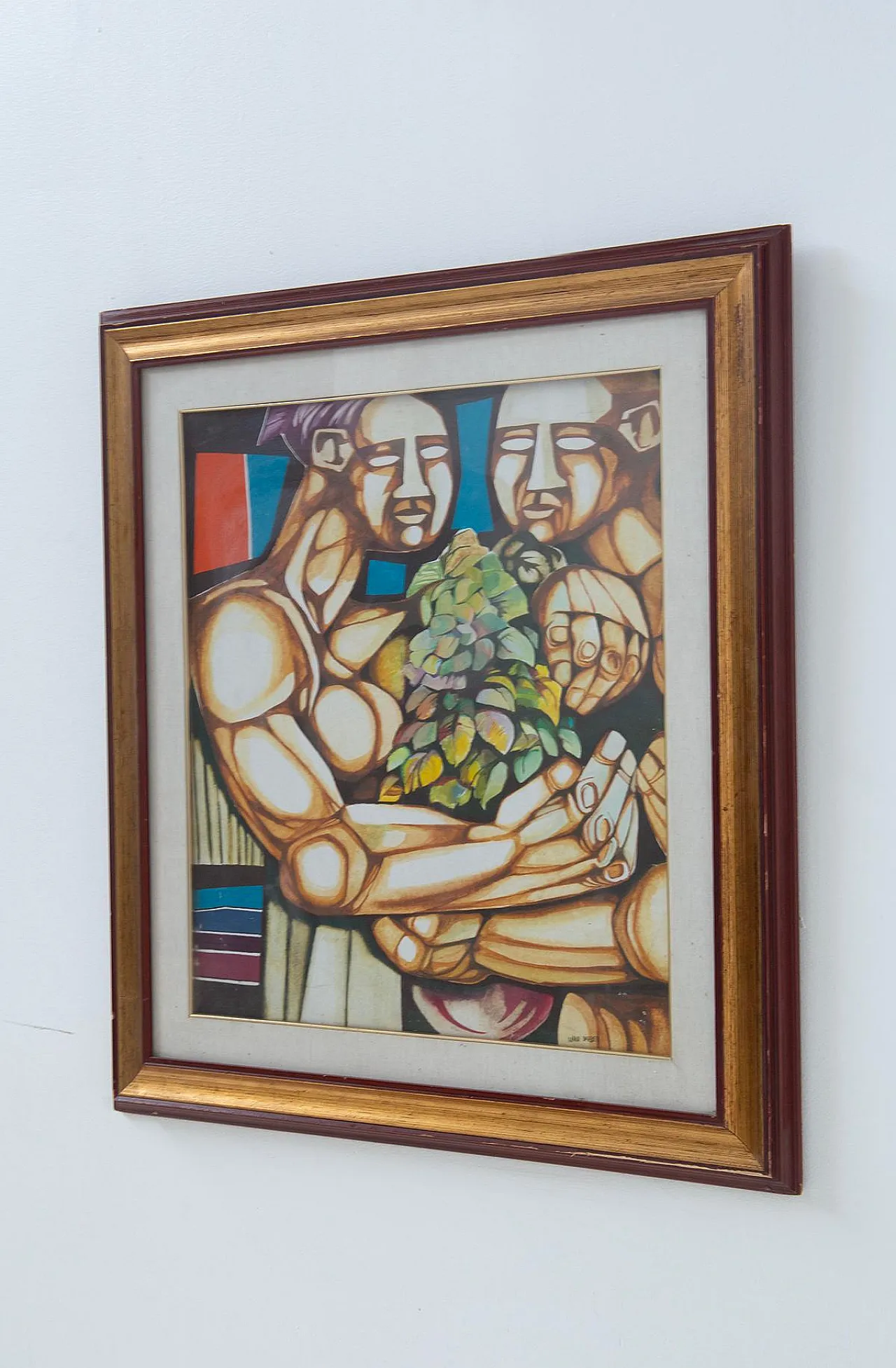 Work on canvas by Mario Barbieri, 1970s 4