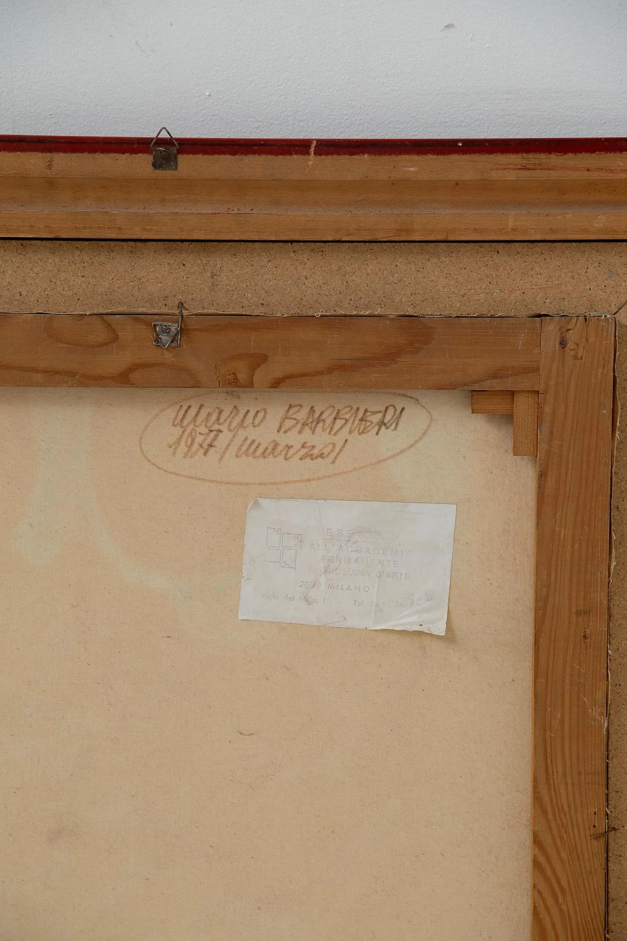 Work on canvas by Mario Barbieri, 1970s 9