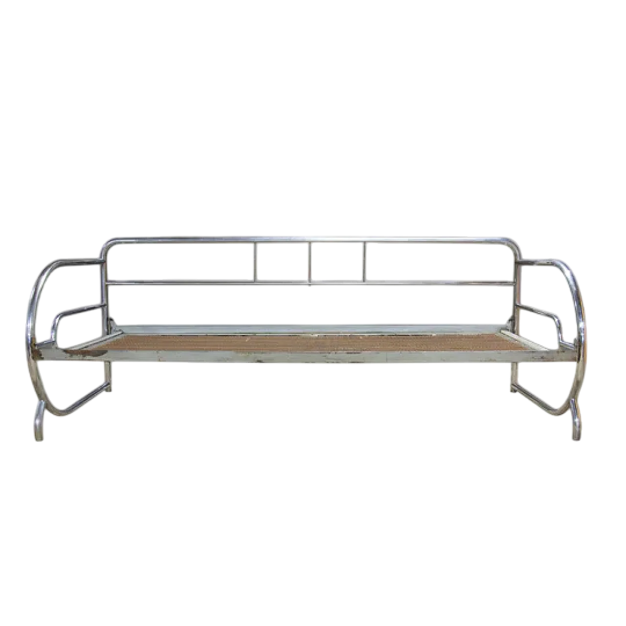 Divano Bauhaus in acciaio cromato, anni '30 8