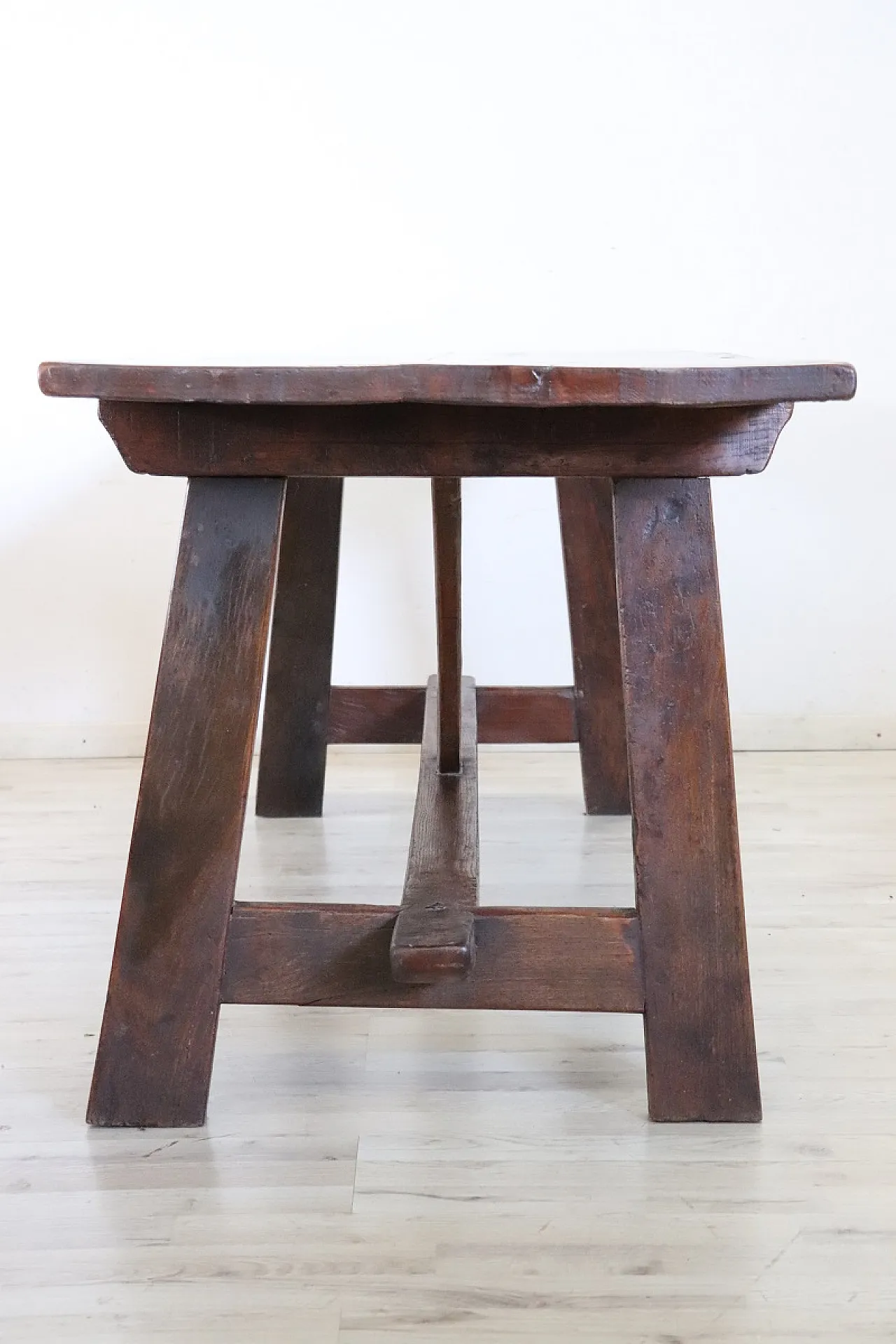 Tavolo antico fratino in rovere, inizi '800 11