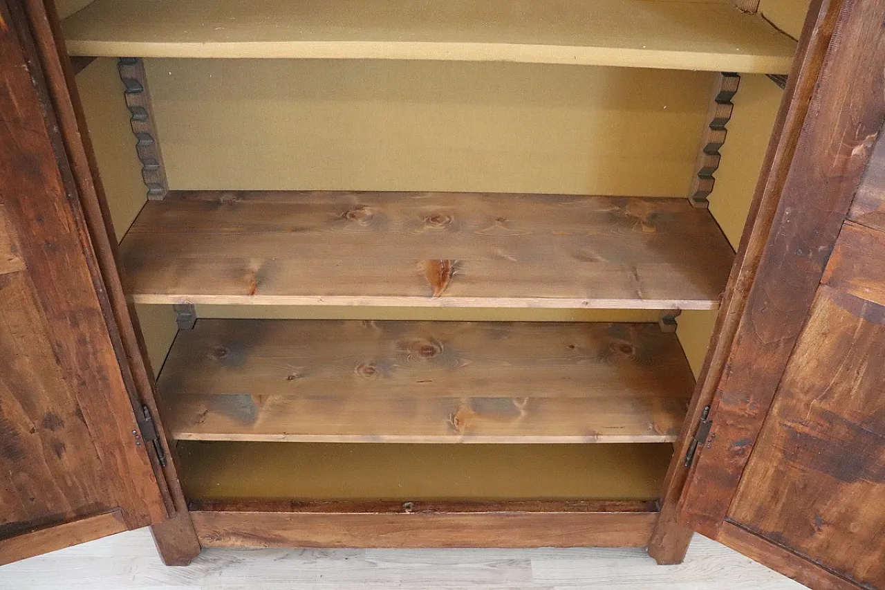 Solid poplar wardrobe, early 19th century 14