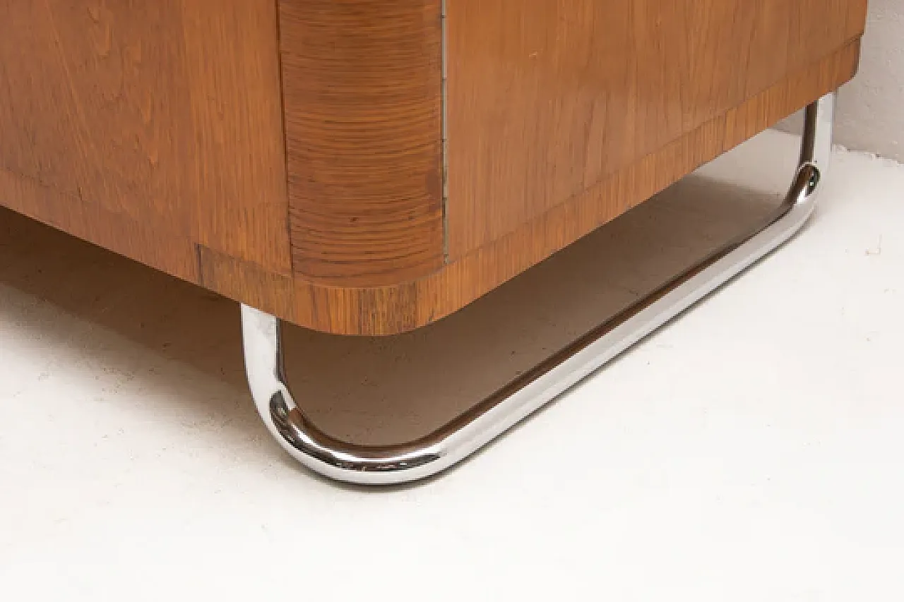 Bauhaus wardrobe with chrome details, 1930s 6