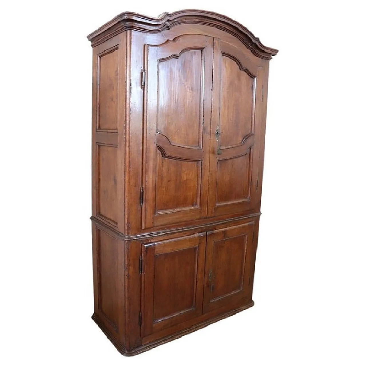 Credenza dispensa in pioppo massello, metà '700 1