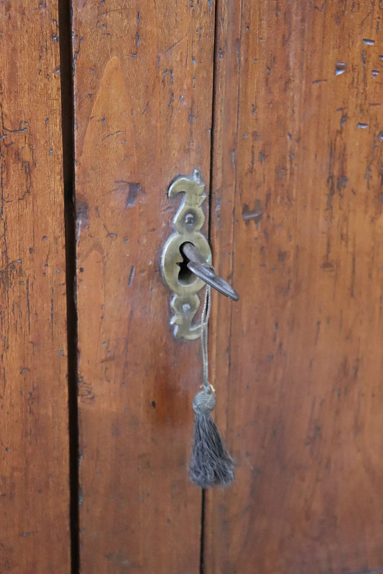 Credenza dispensa in pioppo massello, metà '700 13