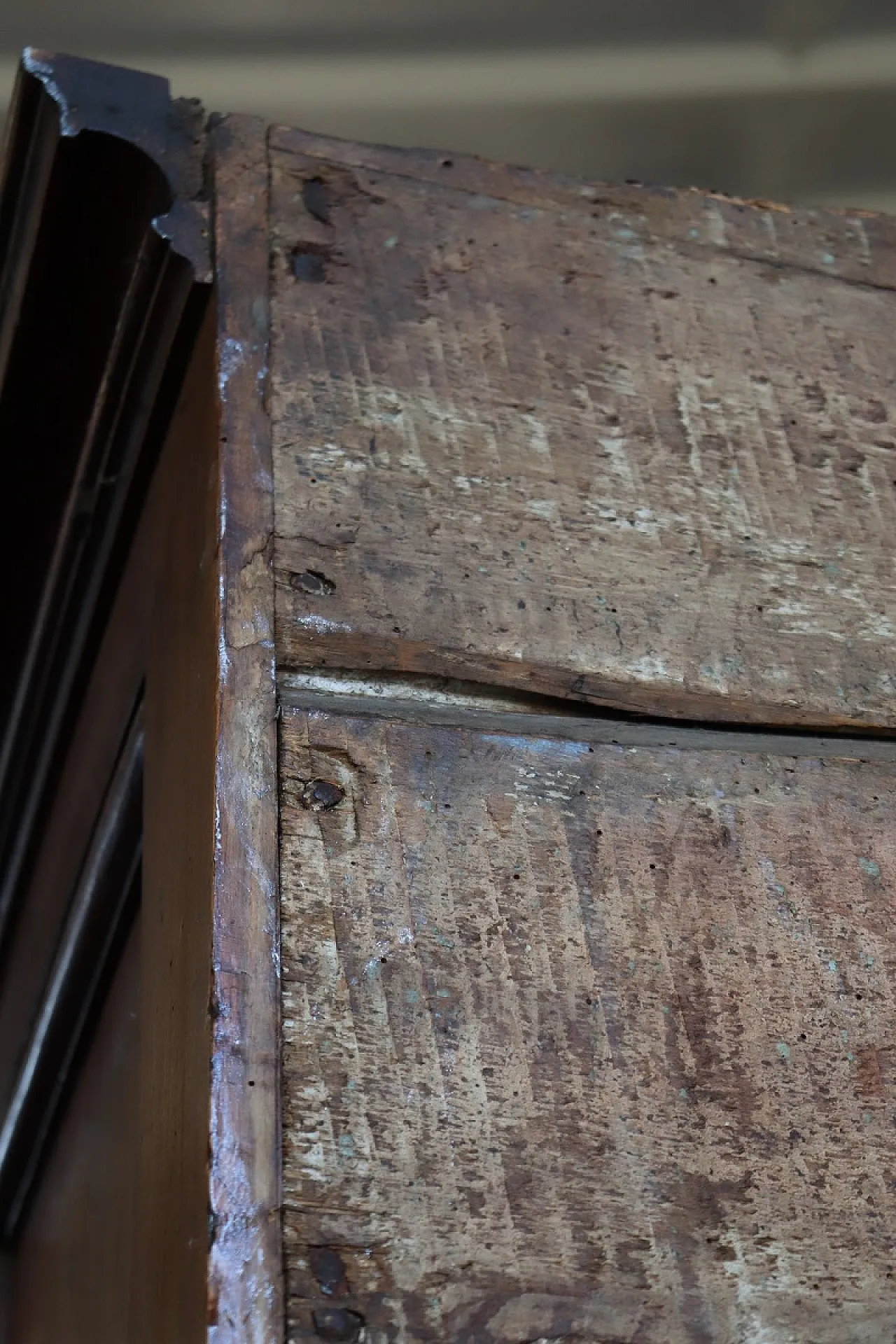 Credenza dispensa in pioppo massello, metà '700 23