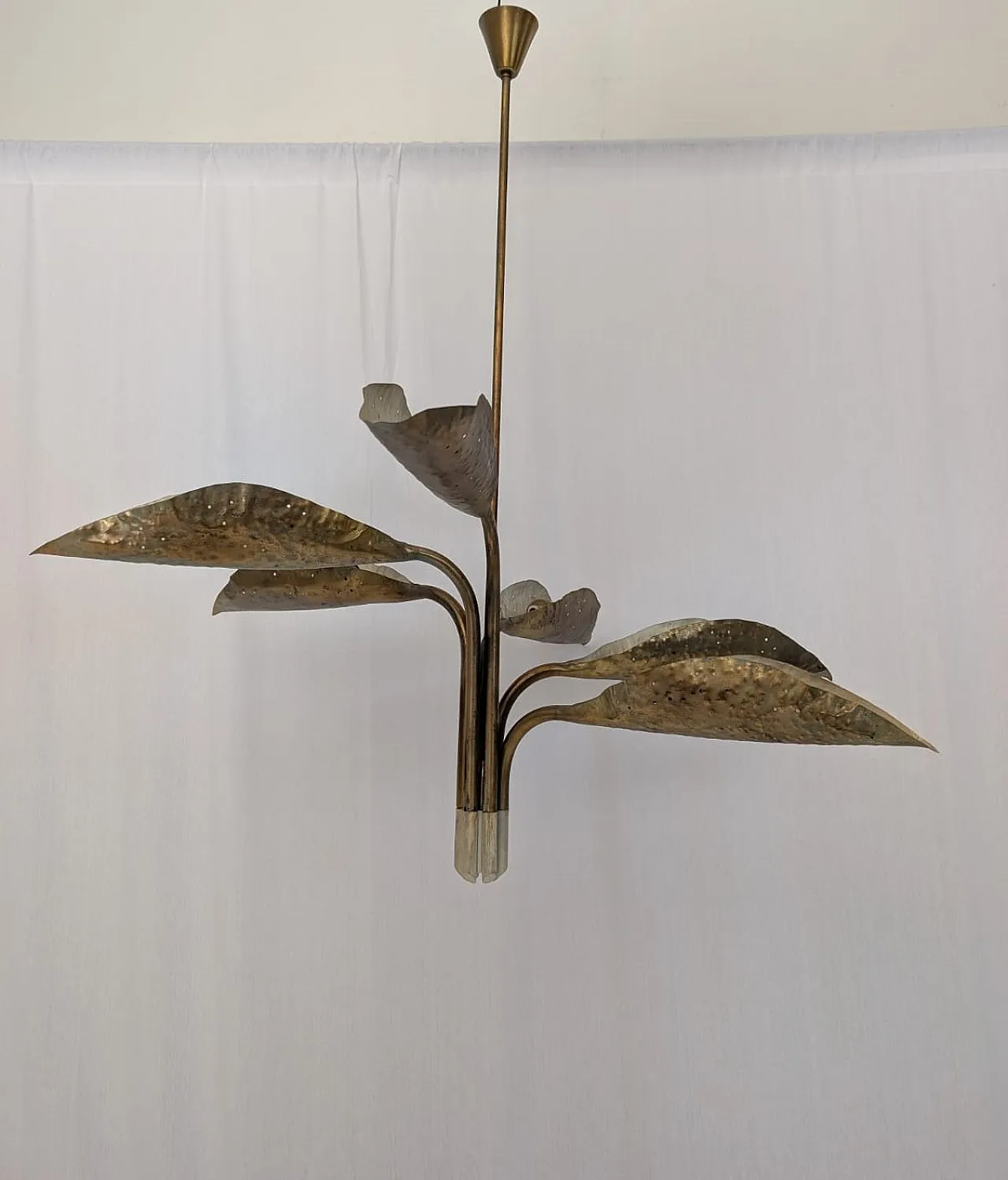 Brass Chandelier by Angelo Lelii for Arredoluce, 1951 1