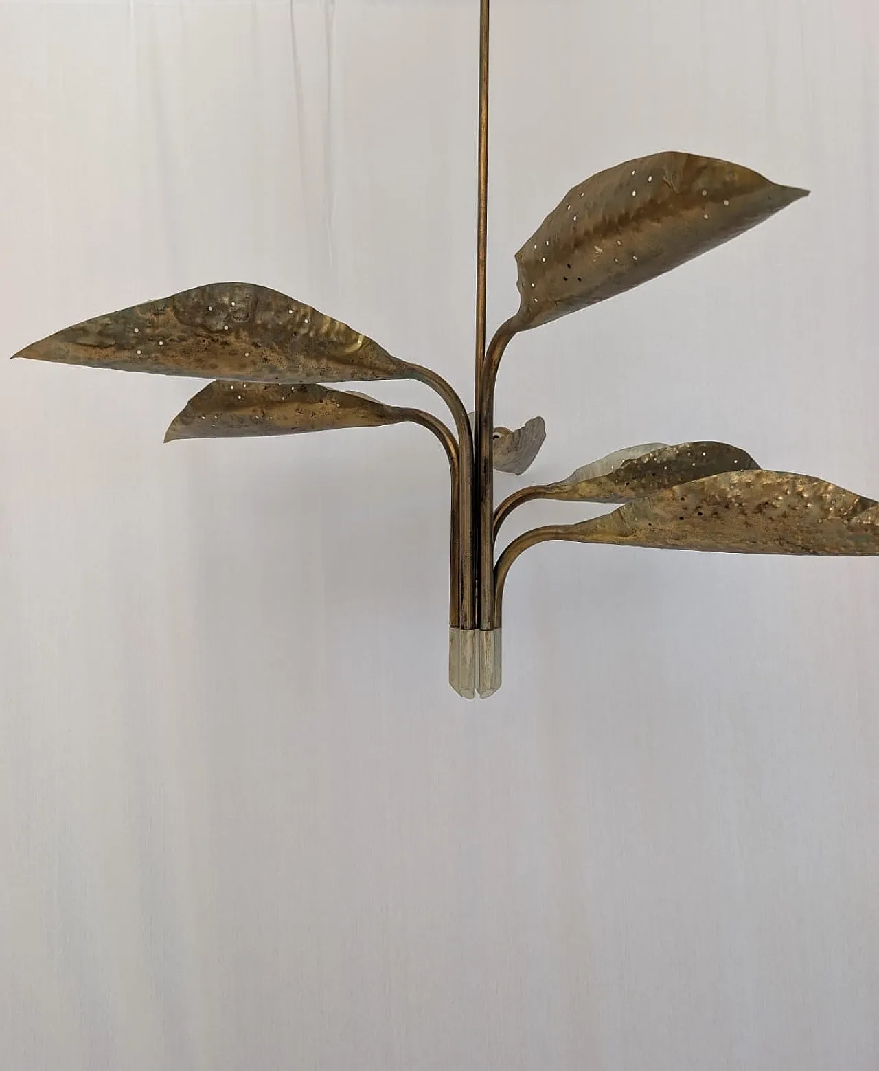 Brass Chandelier by Angelo Lelii for Arredoluce, 1951 2