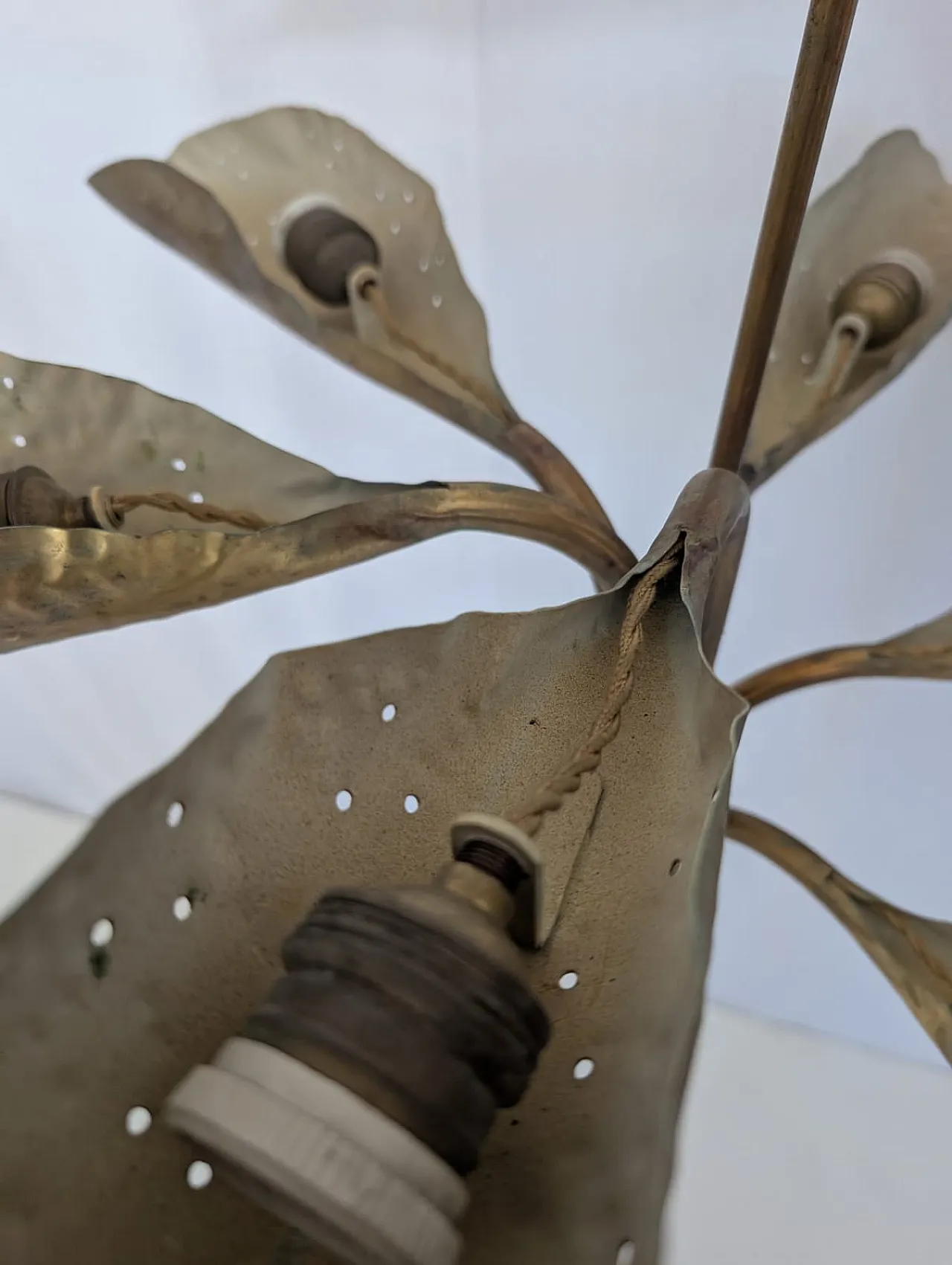 Brass Chandelier by Angelo Lelii for Arredoluce, 1951 3