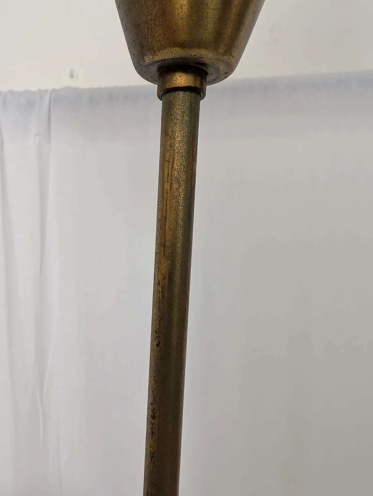 Brass Chandelier by Angelo Lelii for Arredoluce, 1951 4