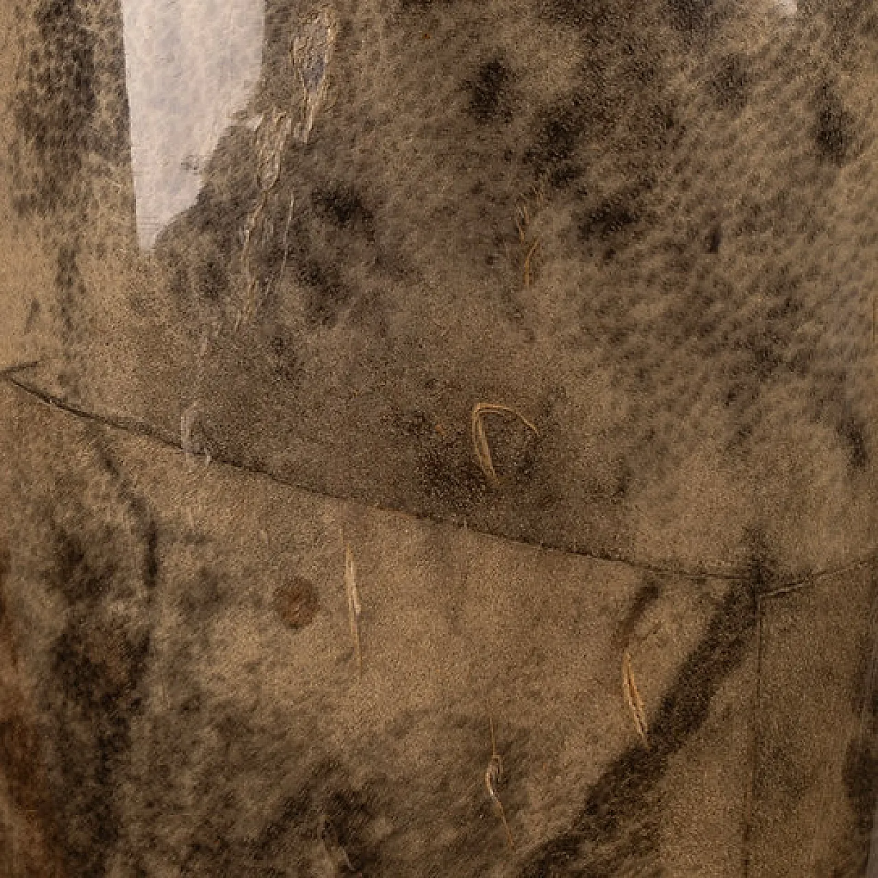 Grey parchment and brass thermos flask by Aldo Tura, 1960s 2