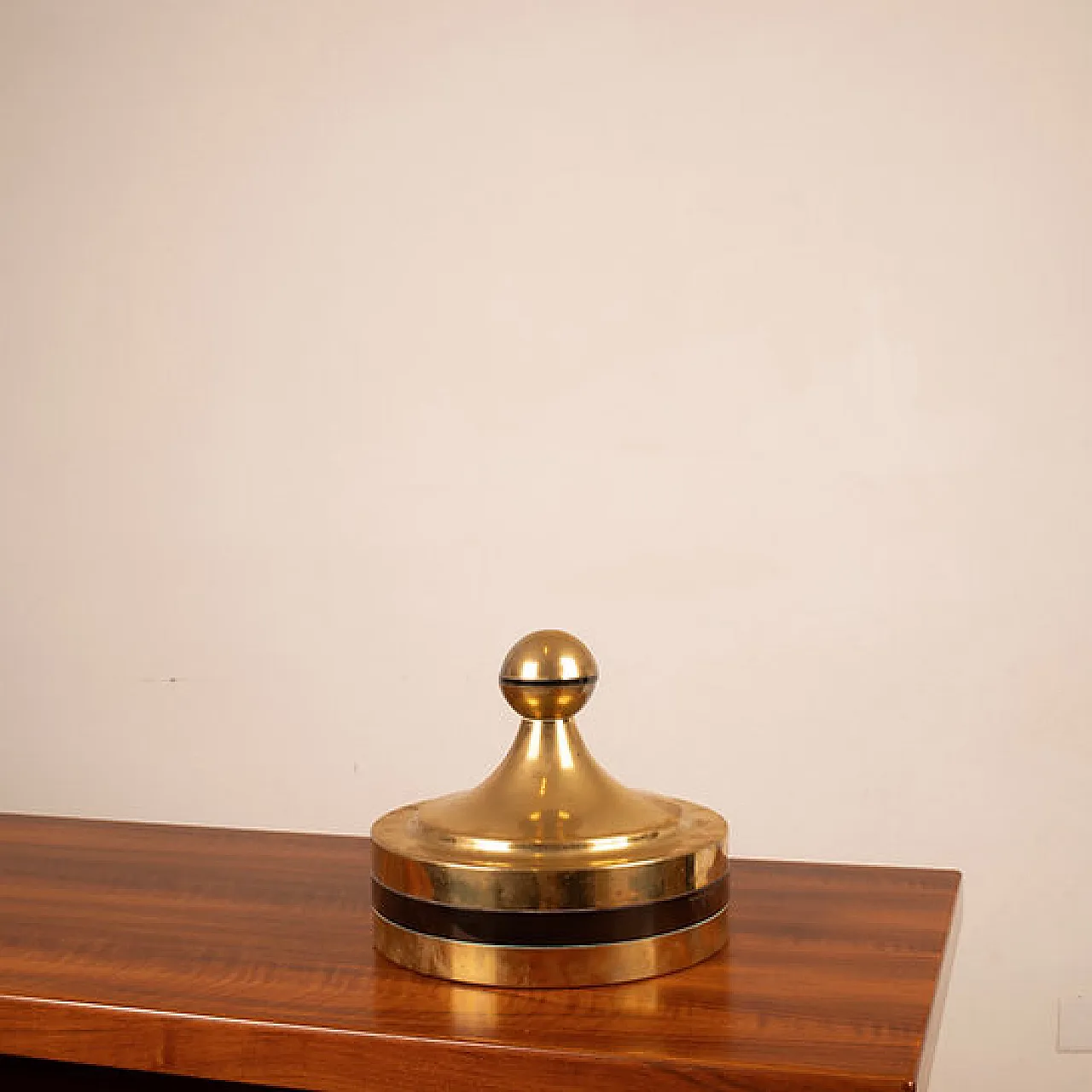 Scatola in ottone e plexiglass di Renato Meneghetti per DDD, anni '70 1