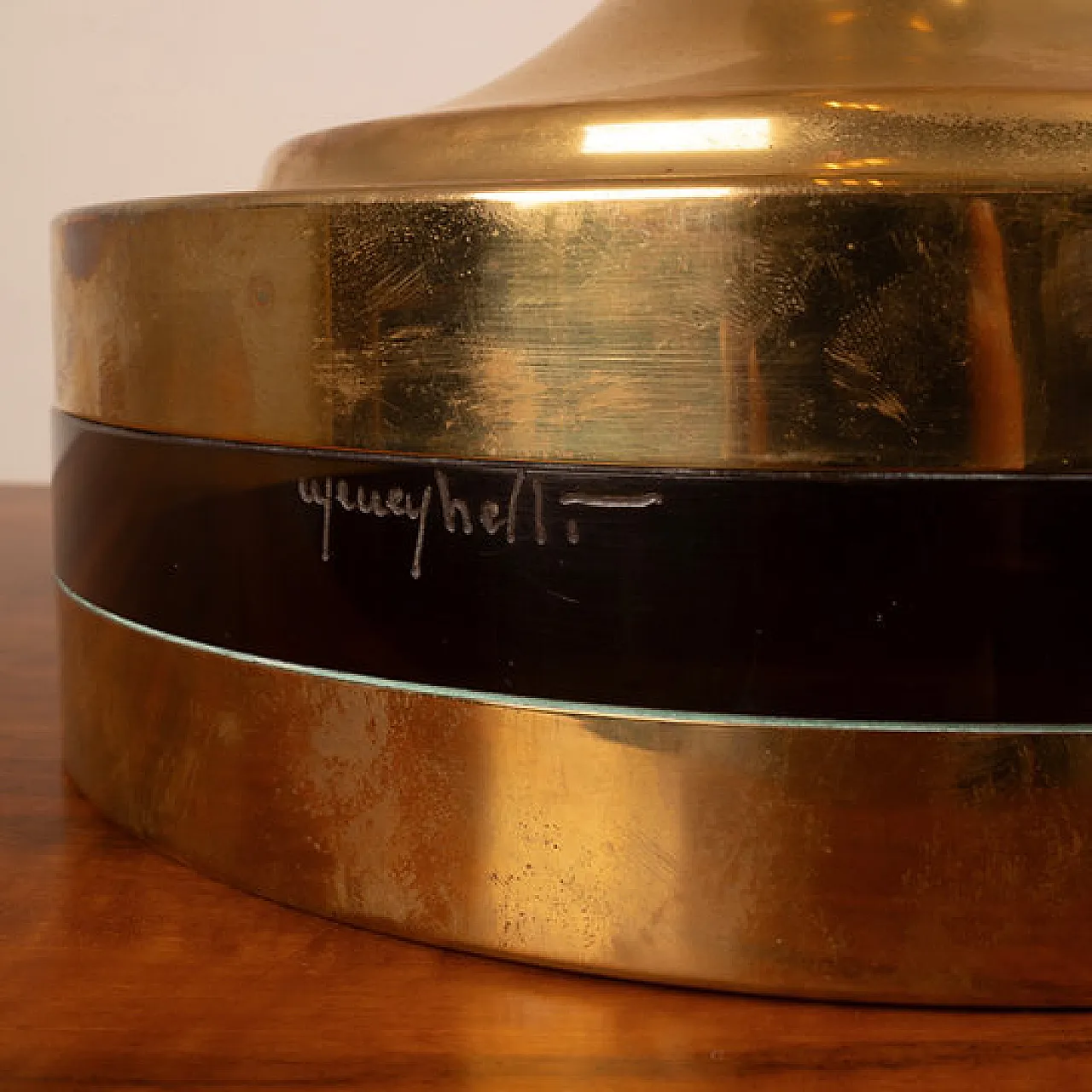 Scatola in ottone e plexiglass di Renato Meneghetti per DDD, anni '70 2