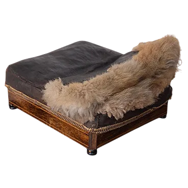 Scalda piedi in pelle di pecora, inizio '900