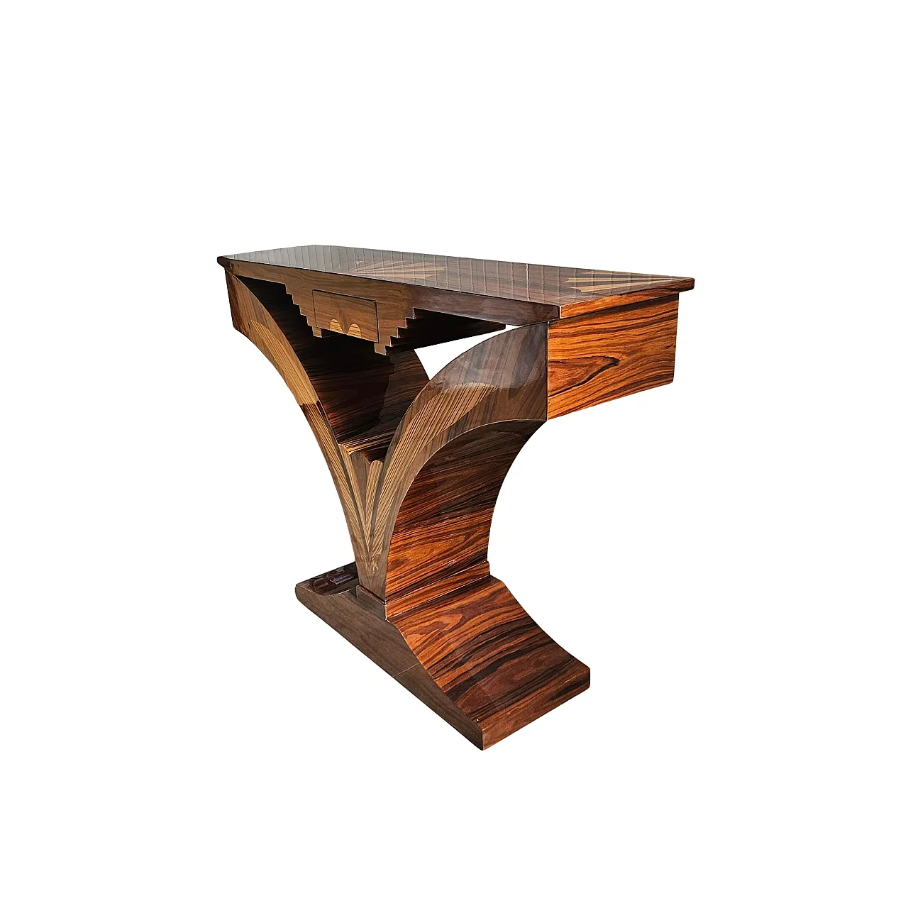 Consolle art déco in noce 4