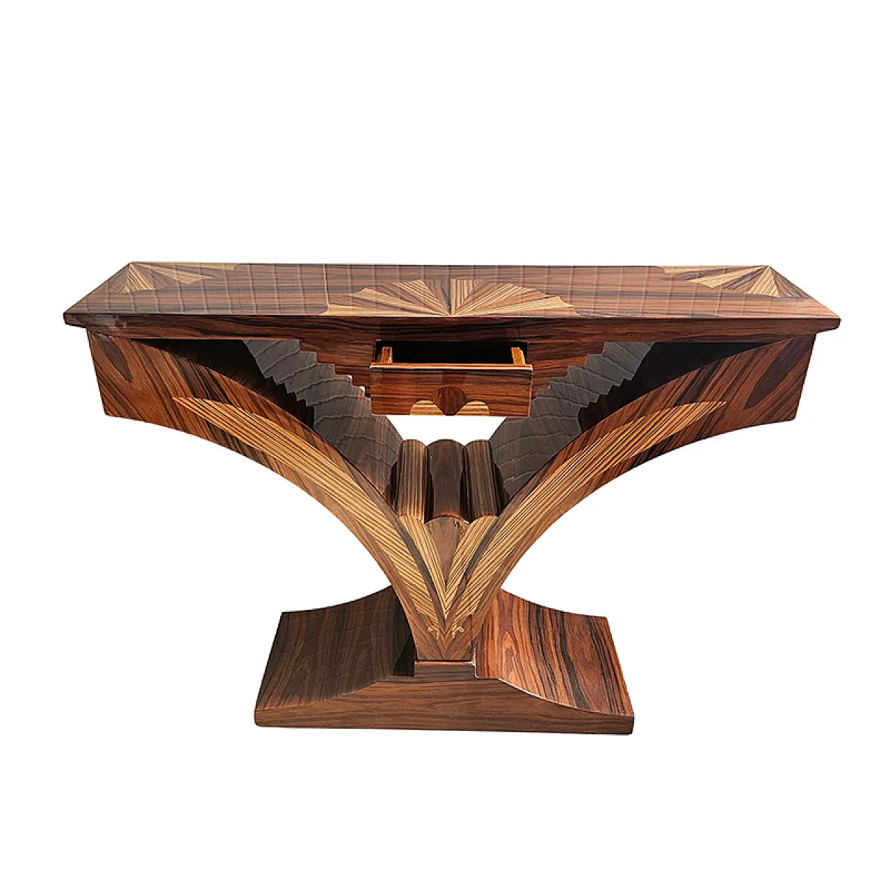 Consolle art déco in noce 6