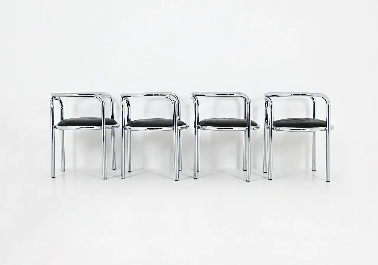 4 Sedie Locus Solus di Gae aulenti per Poltronova, anni '60 4