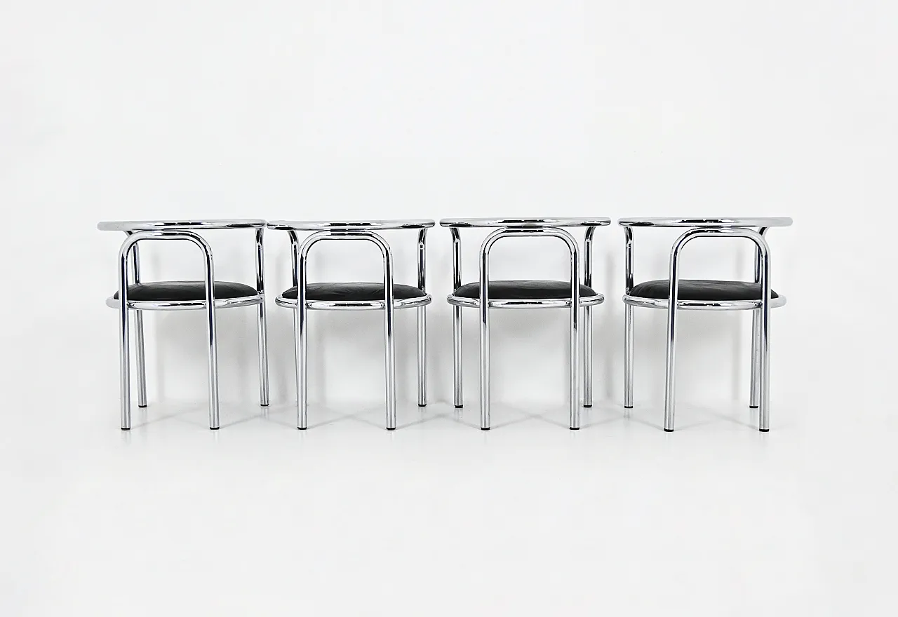 4 Sedie Locus Solus di Gae aulenti per Poltronova, anni '60 5