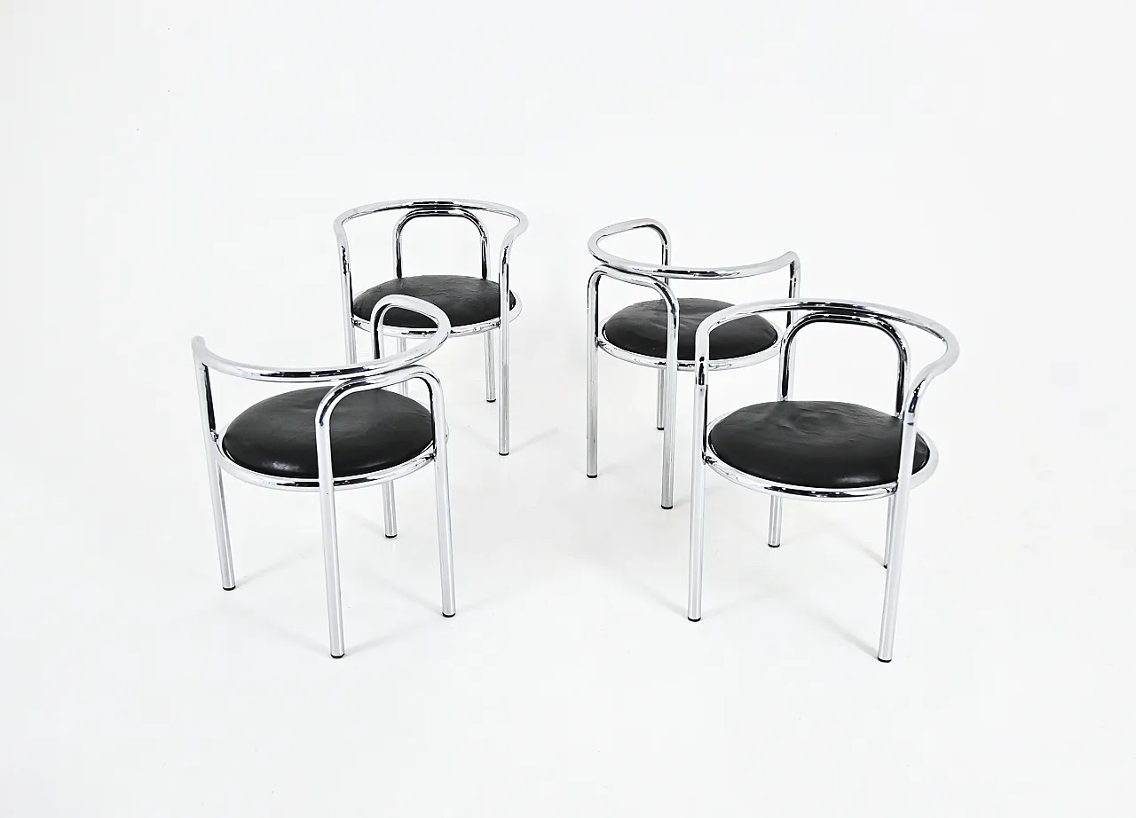 4 Sedie Locus Solus di Gae aulenti per Poltronova, anni '60 7