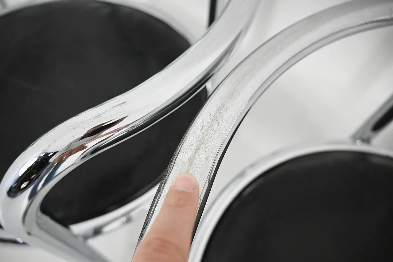 4 Sedie Locus Solus di Gae aulenti per Poltronova, anni '60 11